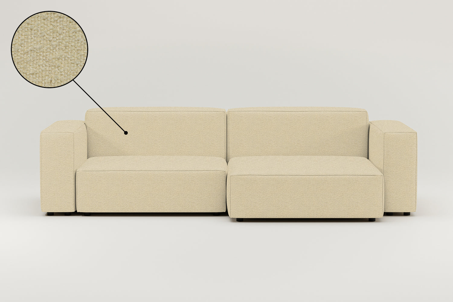 Stoffbezug - Modulares Ecksofa Harvey 4-Sitzer