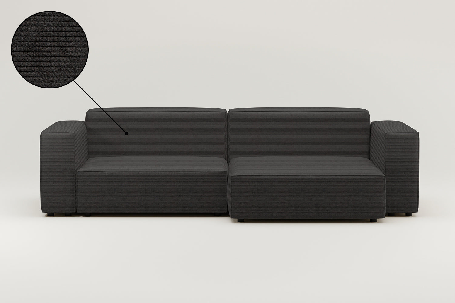 Stoffbezug - Modulares Ecksofa Harvey 4-Sitzer