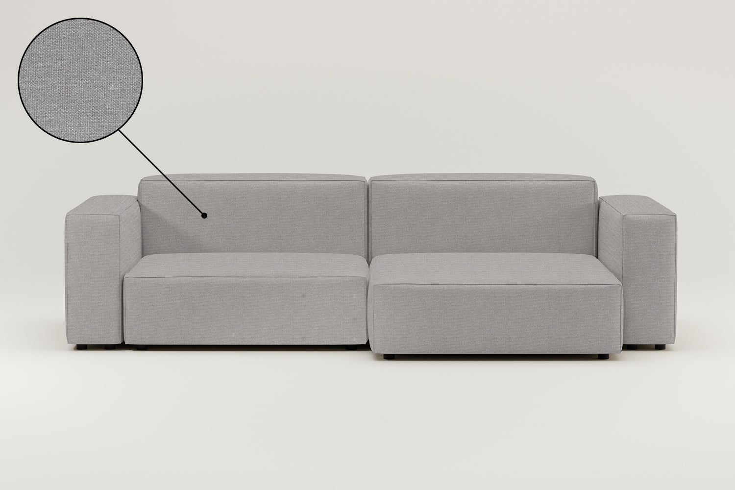 Stoffbezug - Modulares Ecksofa Harvey 4-Sitzer