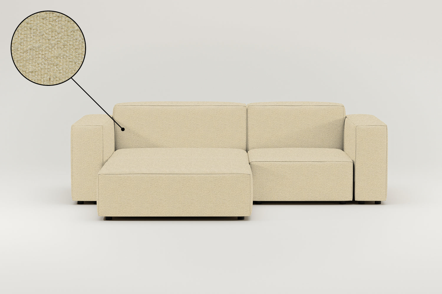 Fabric upholstery - Harvey modular 3-seater corner sofa