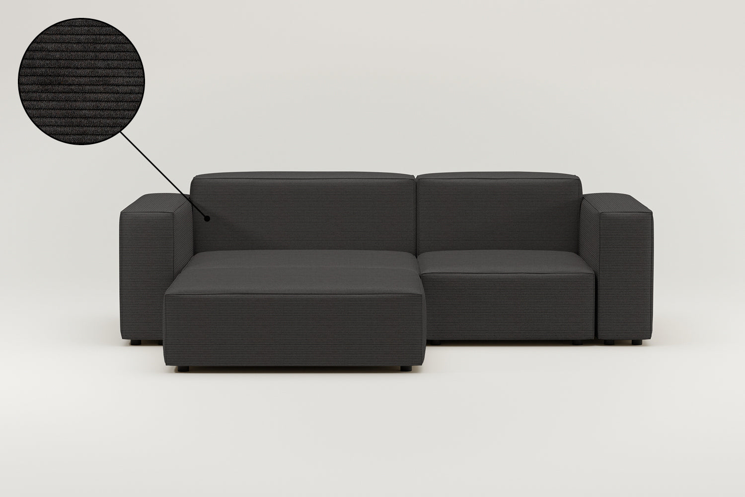 Fabric upholstery - Harvey modular 3-seater corner sofa