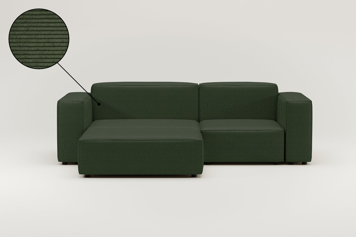 Fabric upholstery - Harvey modular 3-seater corner sofa