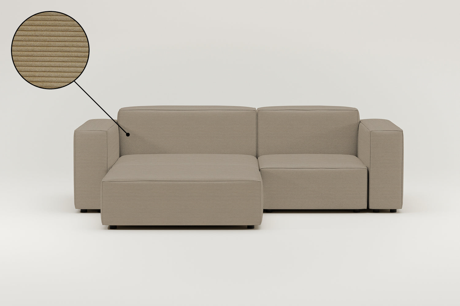 Fabric upholstery - Harvey modular 3-seater corner sofa