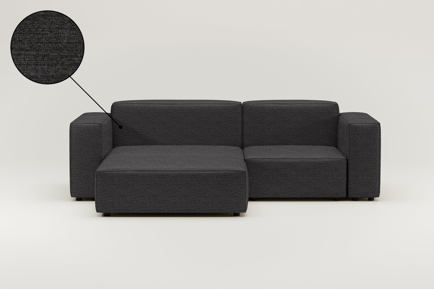 Fabric upholstery - Harvey modular 3-seater corner sofa