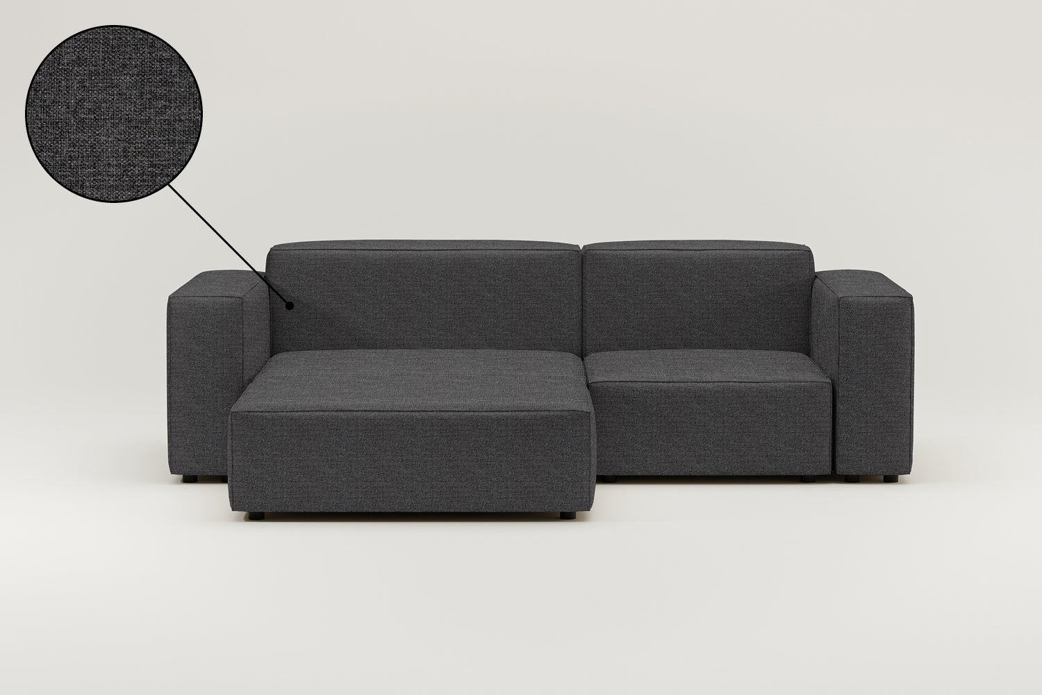 Fabric upholstery - Harvey modular 3-seater corner sofa