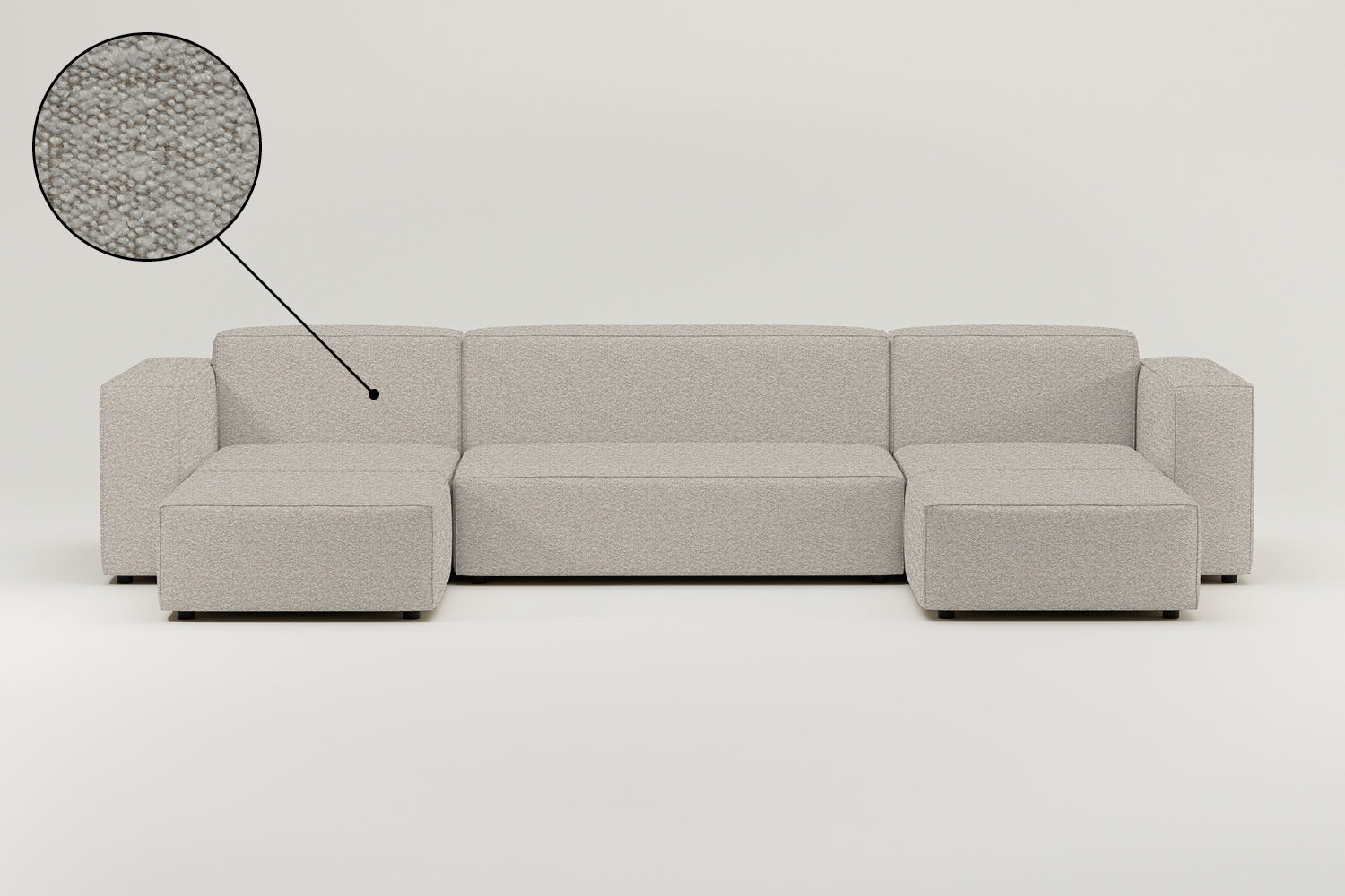 Stoffbezug - Modulares Sofa Harvey U-Form / Wohnlandschaft