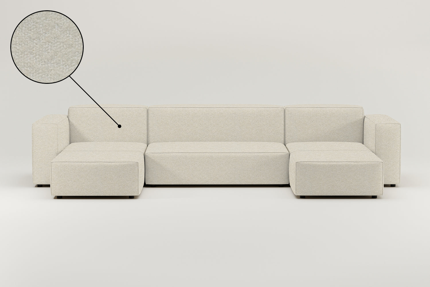 Stoffbezug - Modulares Sofa Harvey U-Form / Wohnlandschaft