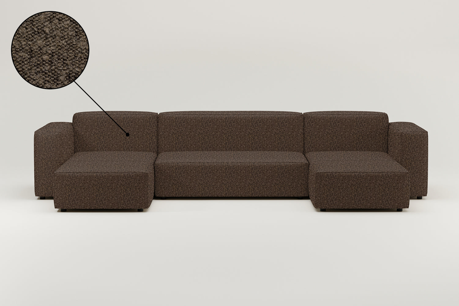 Stoffbezug - Modulares Sofa Harvey U-Form / Wohnlandschaft