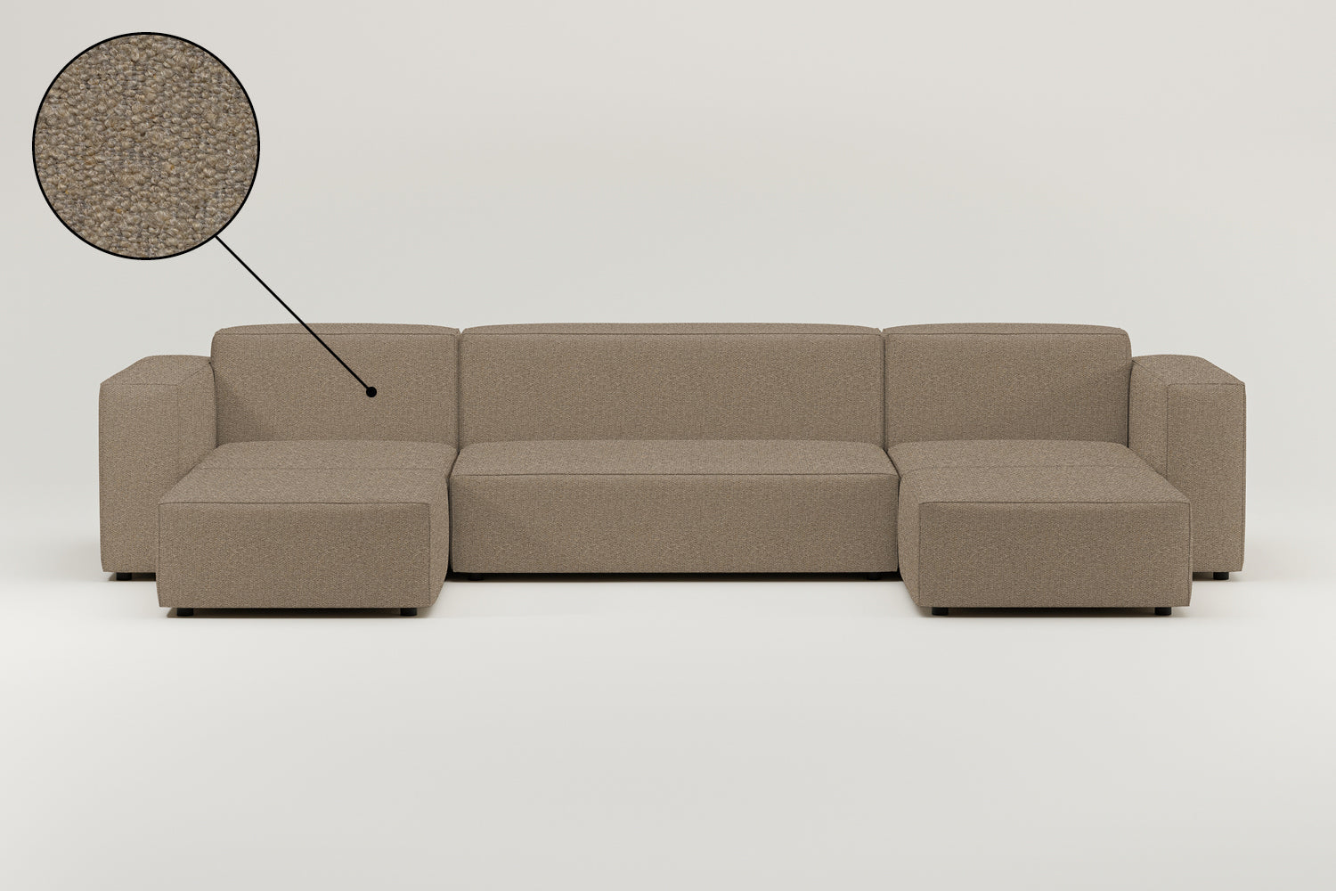 Stoffbezug - Modulares Sofa Harvey U-Form / Wohnlandschaft