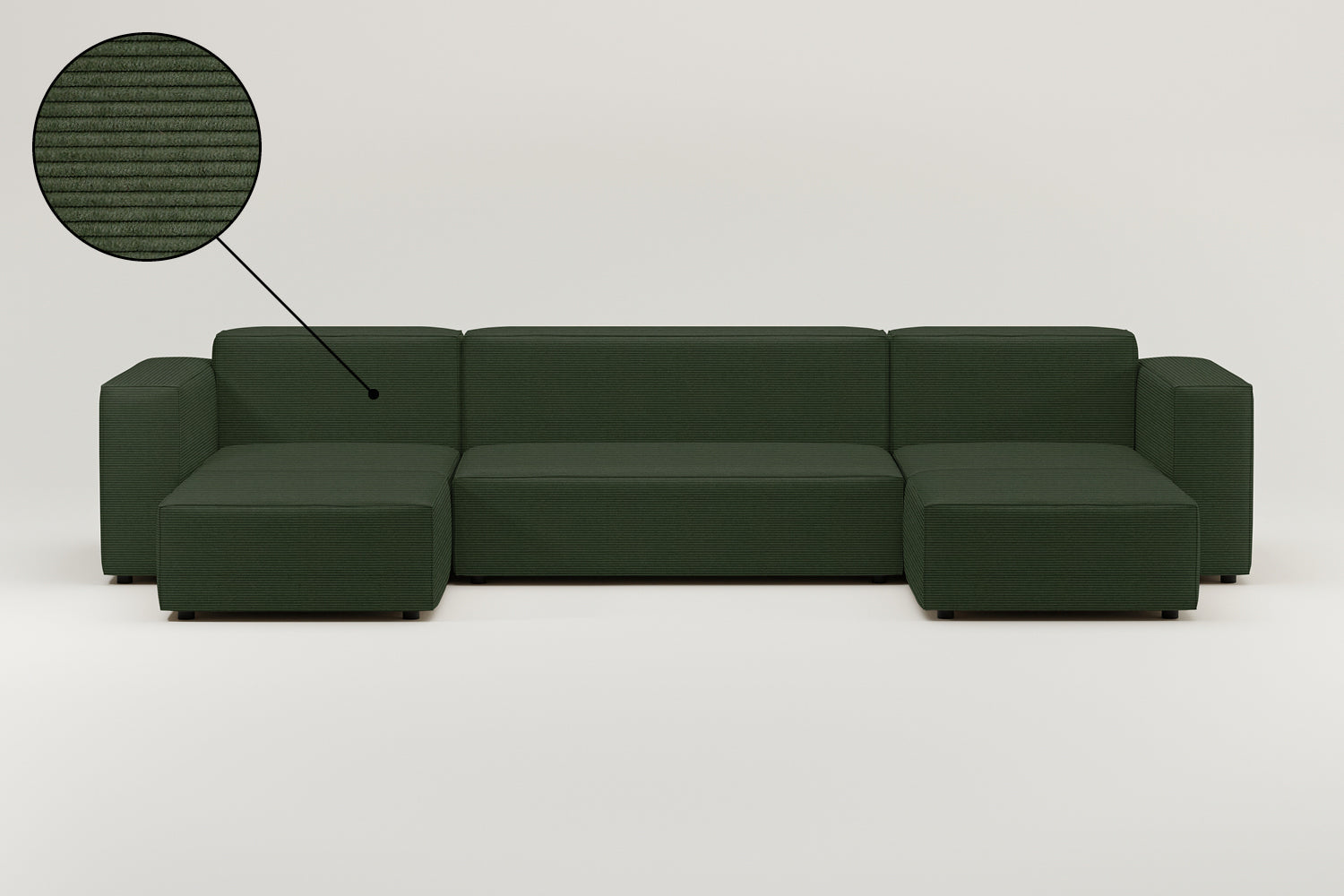 Stoffbezug - Modulares Sofa Harvey U-Form / Wohnlandschaft