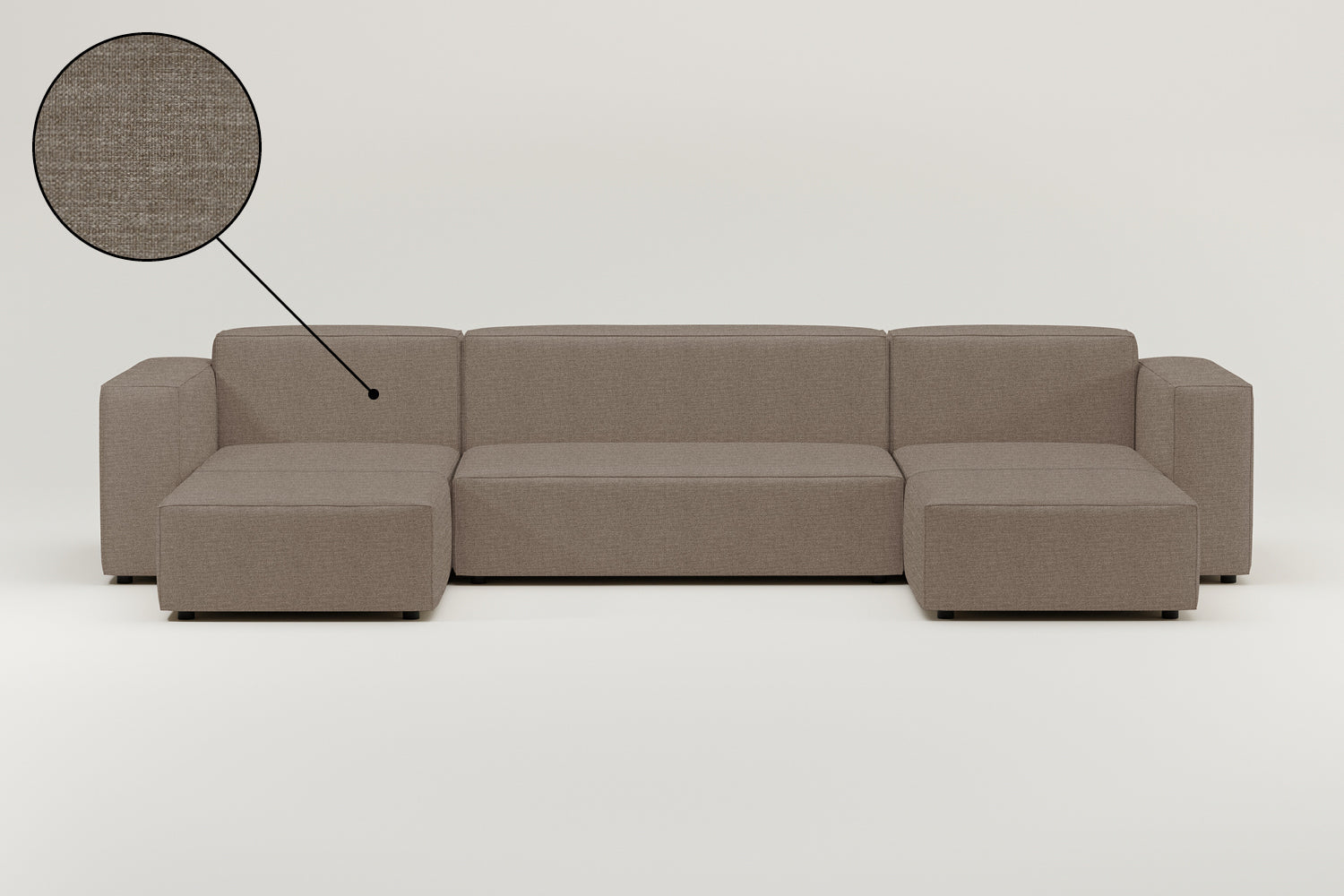 Stoffbezug - Modulares Sofa Harvey U-Form / Wohnlandschaft