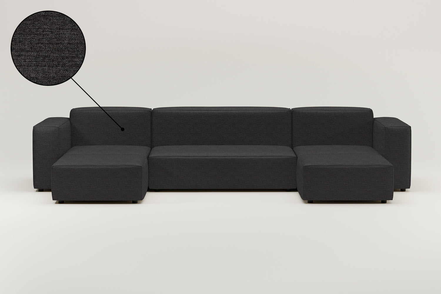 Stoffbezug - Modulares Sofa Harvey U-Form / Wohnlandschaft