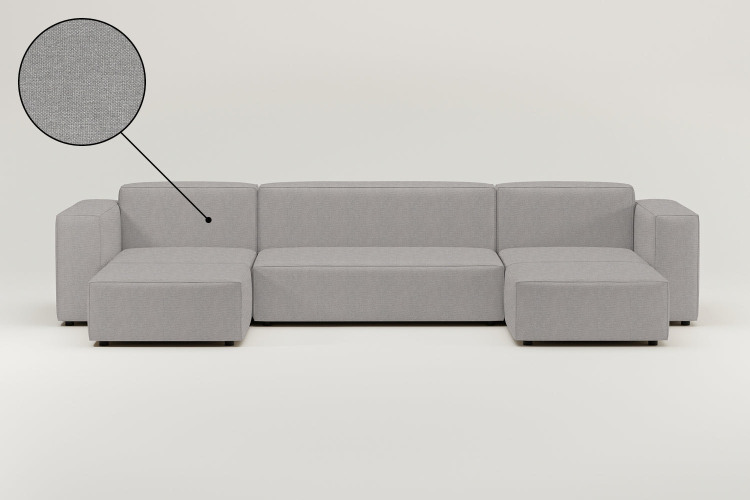 Stoffbezug - Modulares Sofa Harvey U-Form / Wohnlandschaft