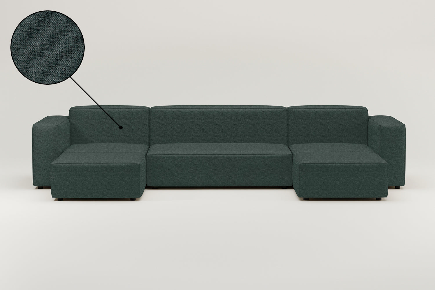 Stoffbezug - Modulares Sofa Harvey U-Form / Wohnlandschaft