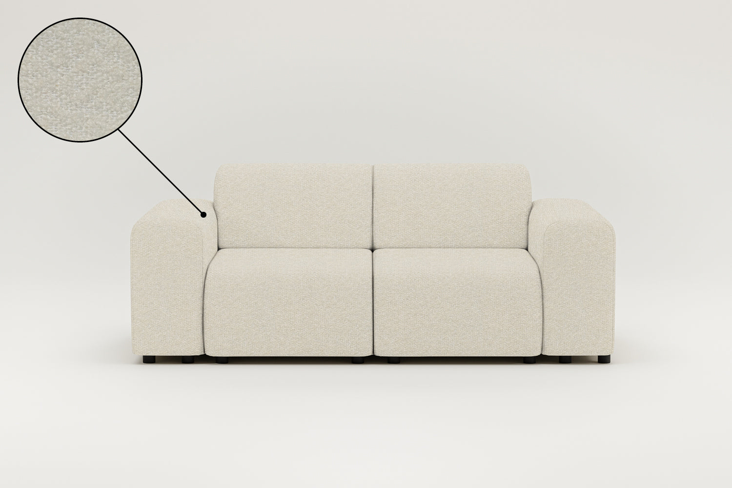 Stoffbezug - Modulares Sofa Nina 2-Sitzer