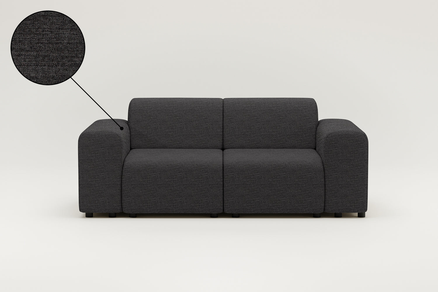 Stoffbezug - Modulares Sofa Nina 2-Sitzer
