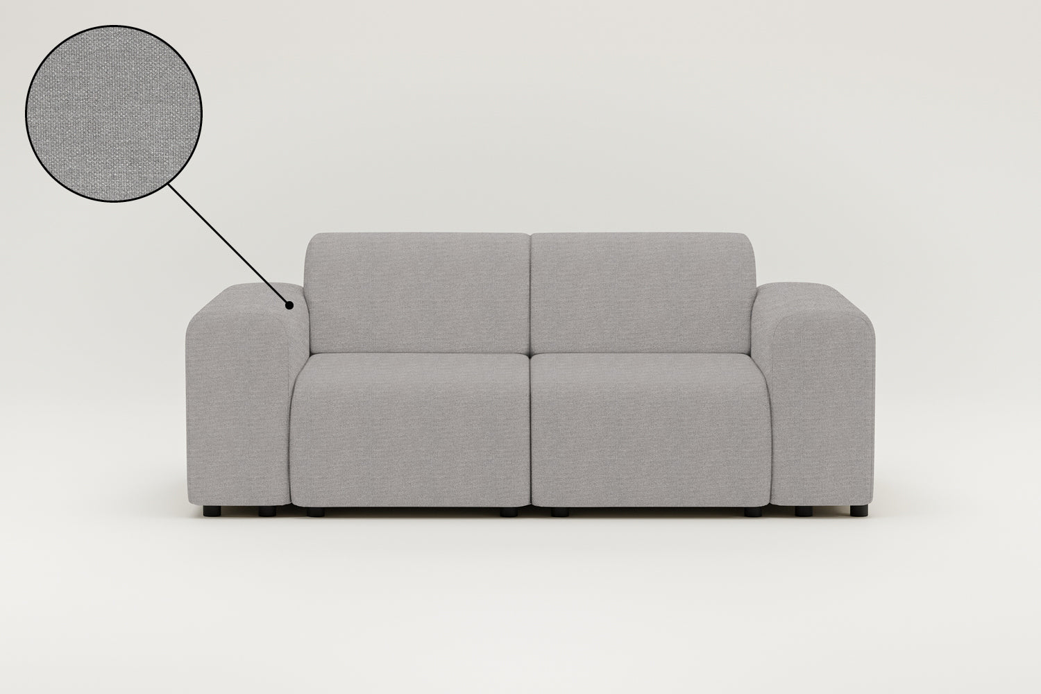Stoffbezug - Modulares Sofa Nina 2-Sitzer