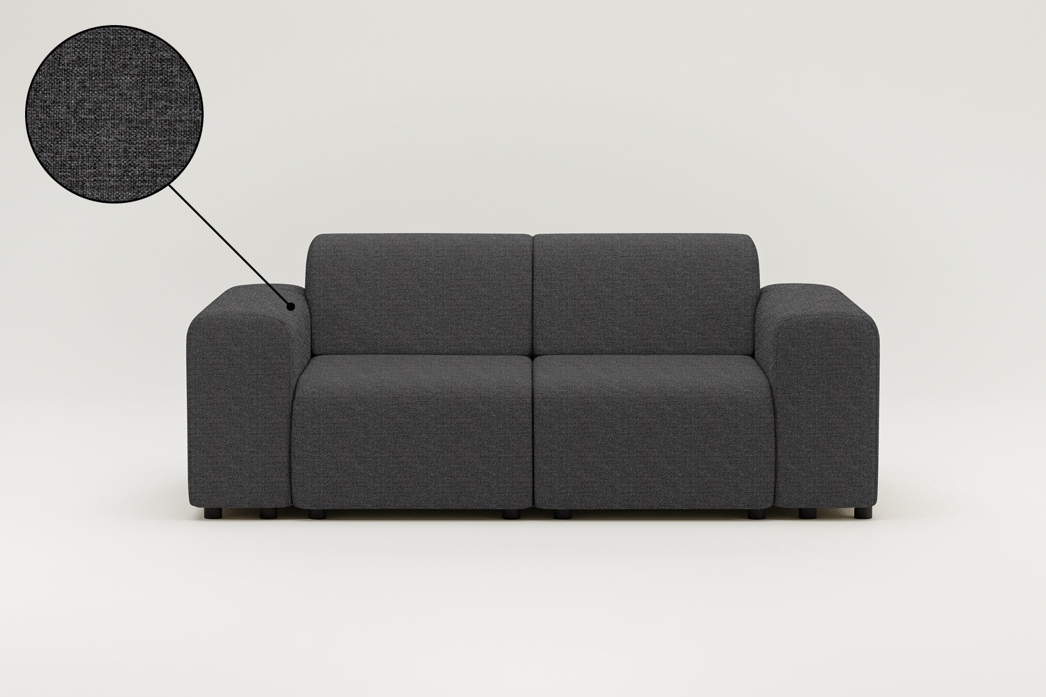Stoffbezug - Modulares Sofa Nina 2-Sitzer