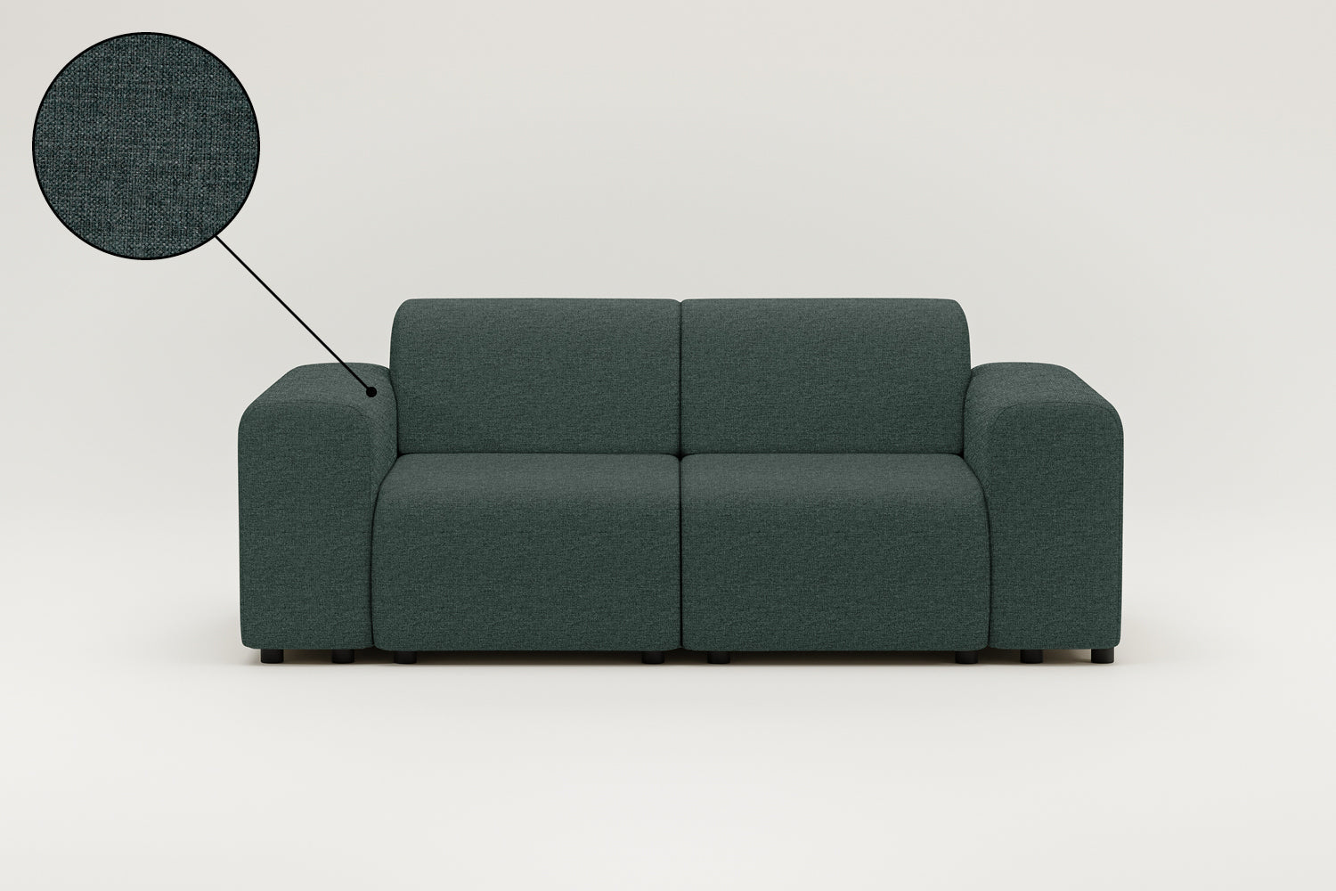 Stoffbezug - Modulares Sofa Nina 2-Sitzer