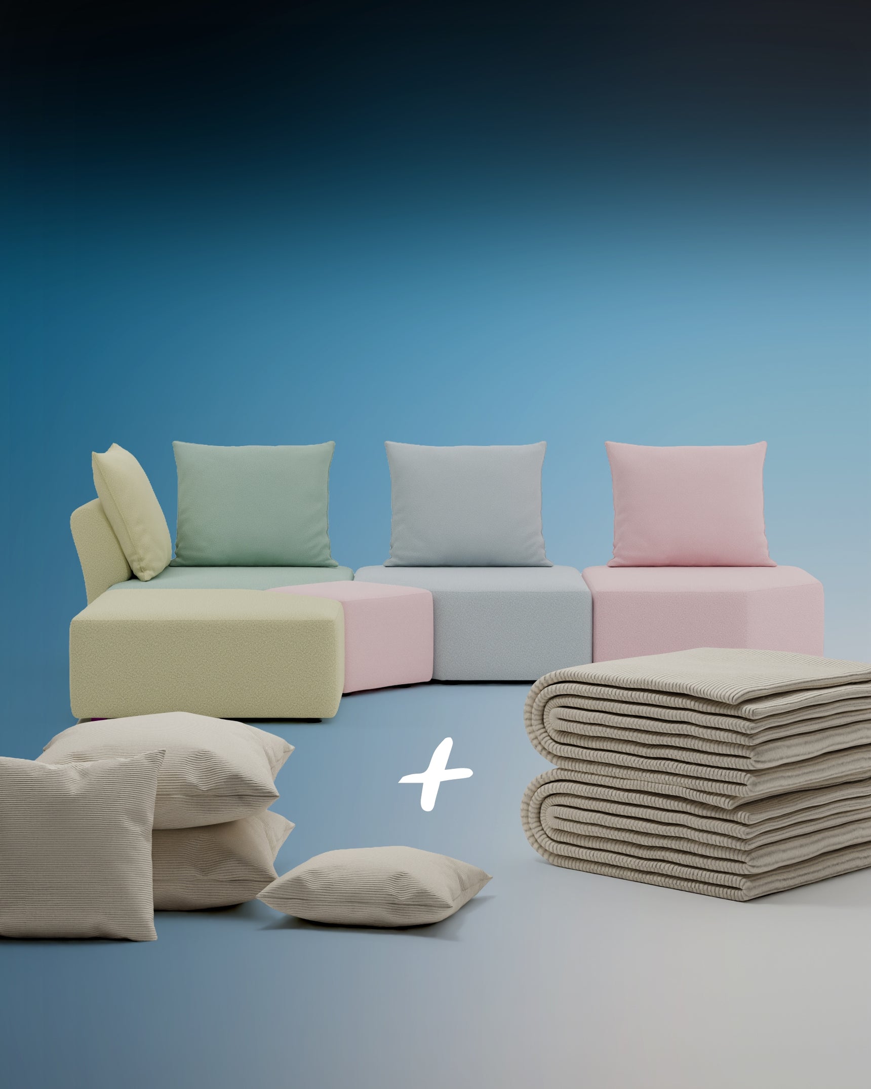 Special Edition Candy - Modulares Sofa Katrina 3 in 1 Set