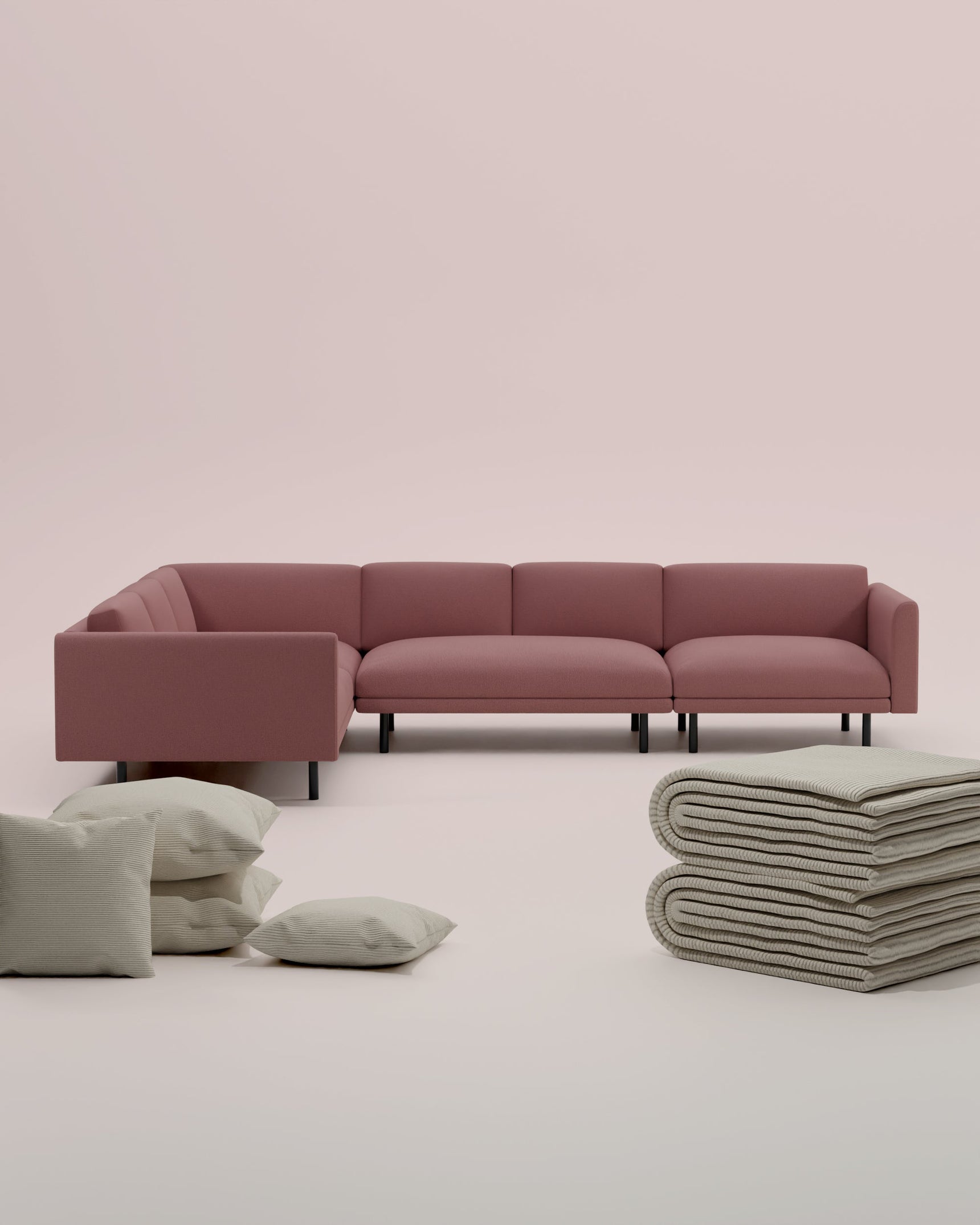 3 in 1 set modular sofa Aera corner sofa XL with sleeping function