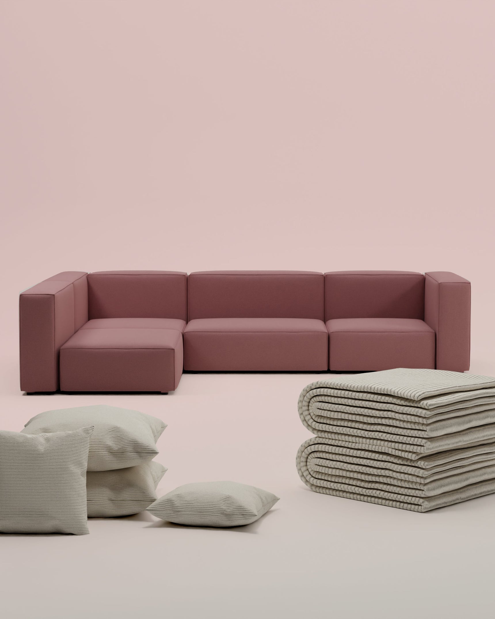 3 in 1 Set Modulares Sofa Ecksofa Harvey XL mit Schlaffunktion