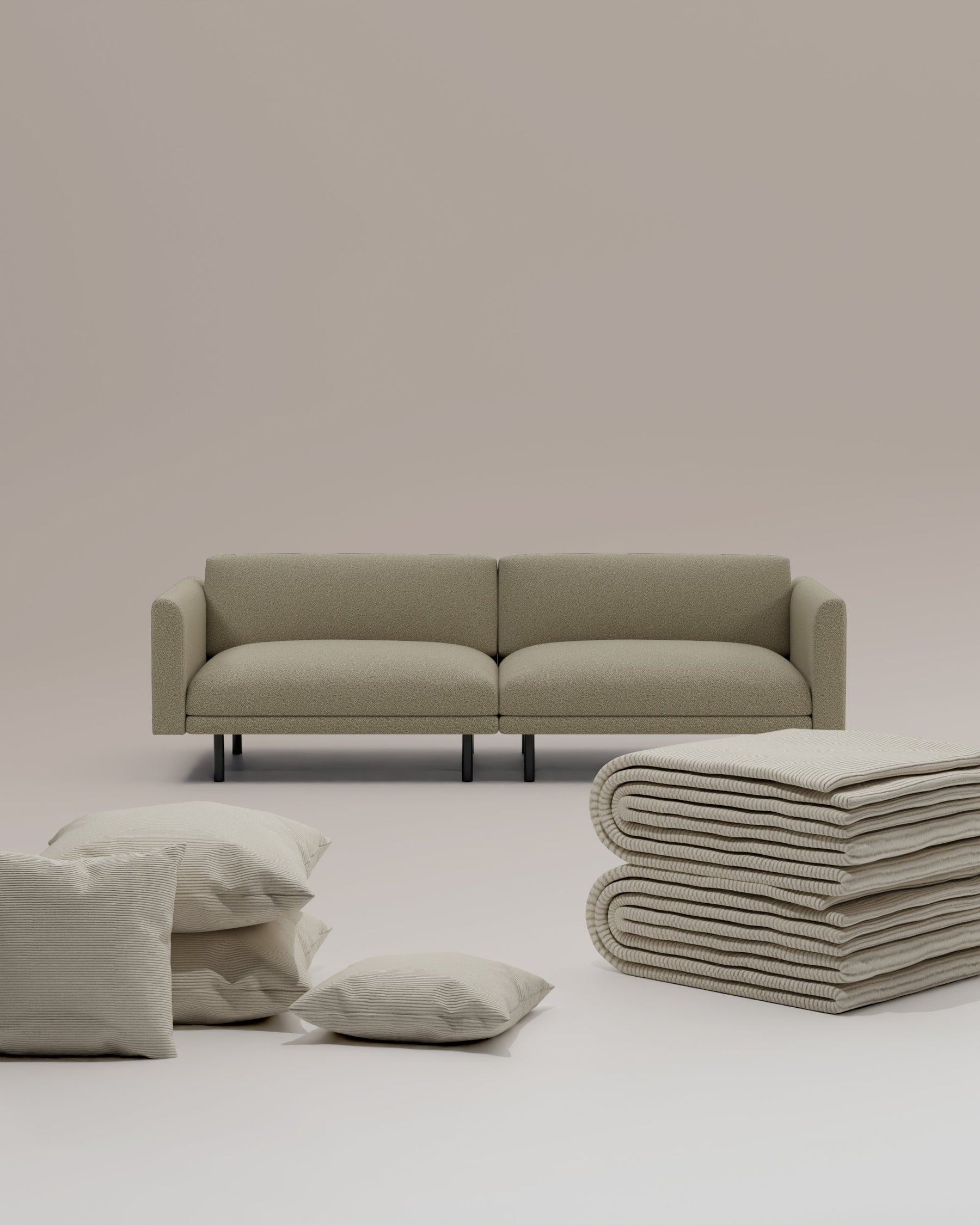 3 in 1 set modular sofa Aera 2.5 seater with sleep function