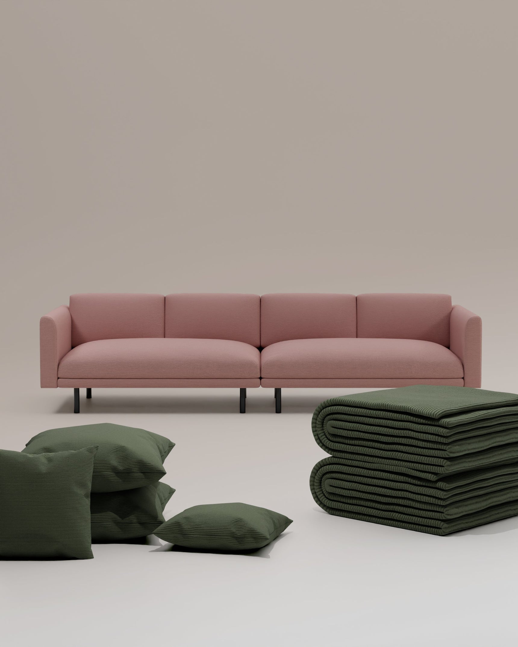 3 in 1 Set Modulares Sofa Aera 3-Sitzer mit Schlaffunktion