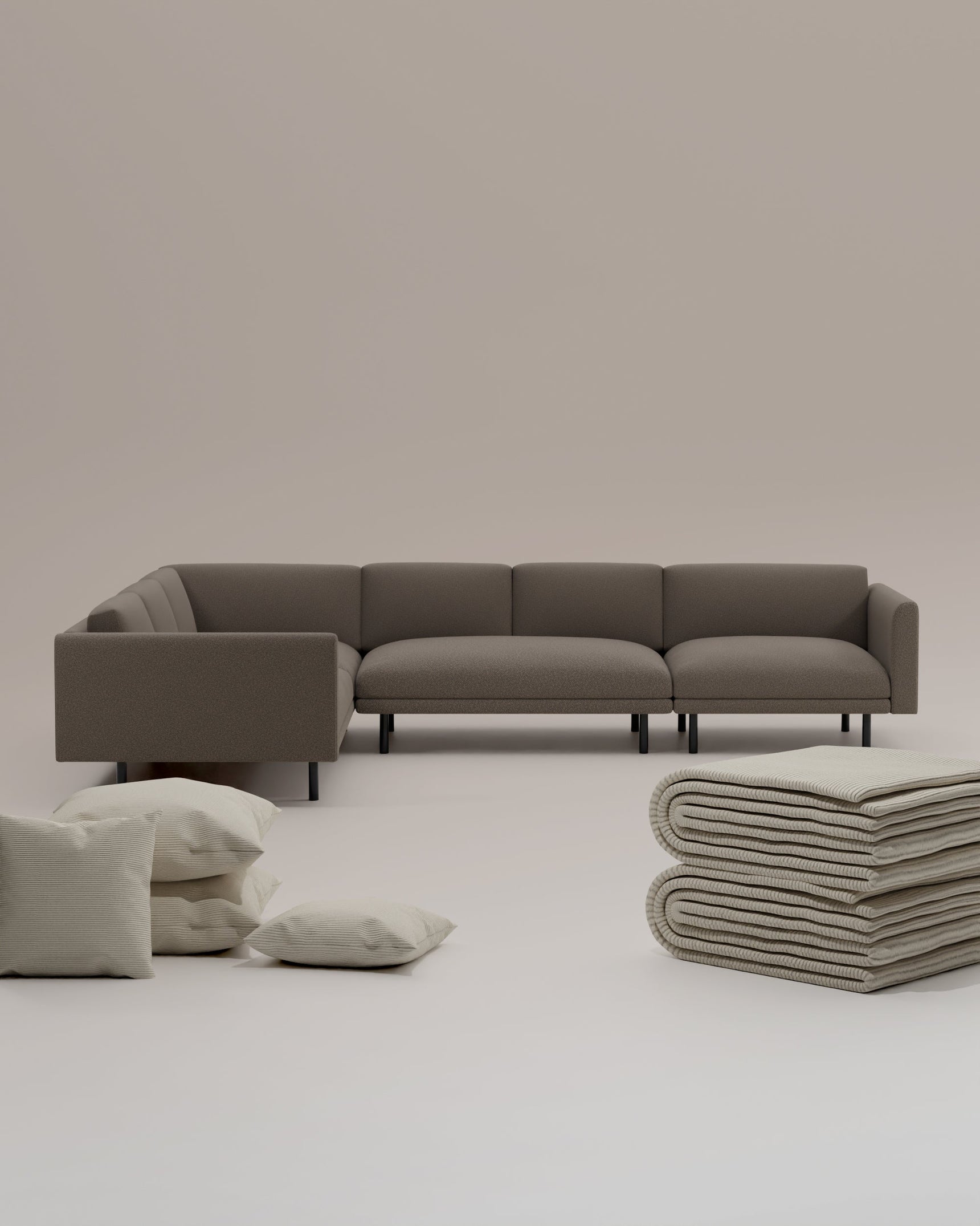 3 in 1 Set Modulares Sofa Aera Ecksofa XL mit Schlaffunktion