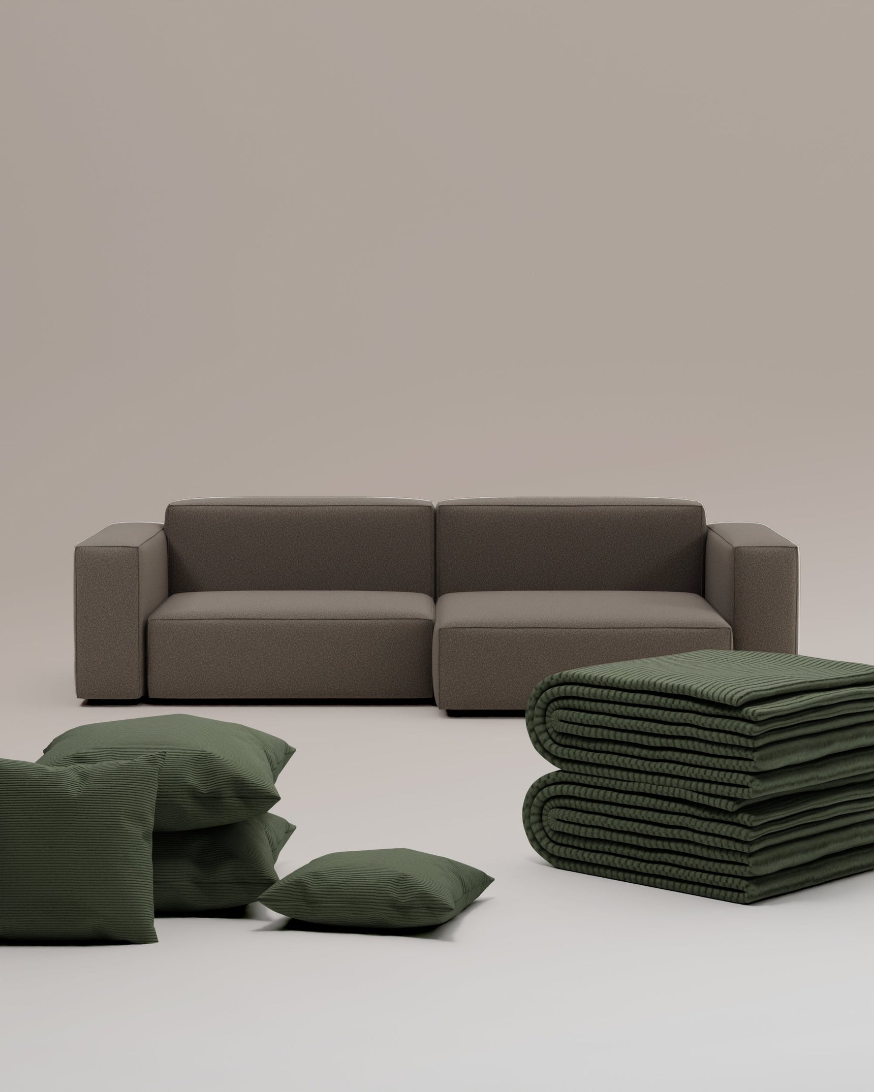 3 in 1 Set Modulares Ecksofa Harvey 3-Sitzer mit Schlaffunktion