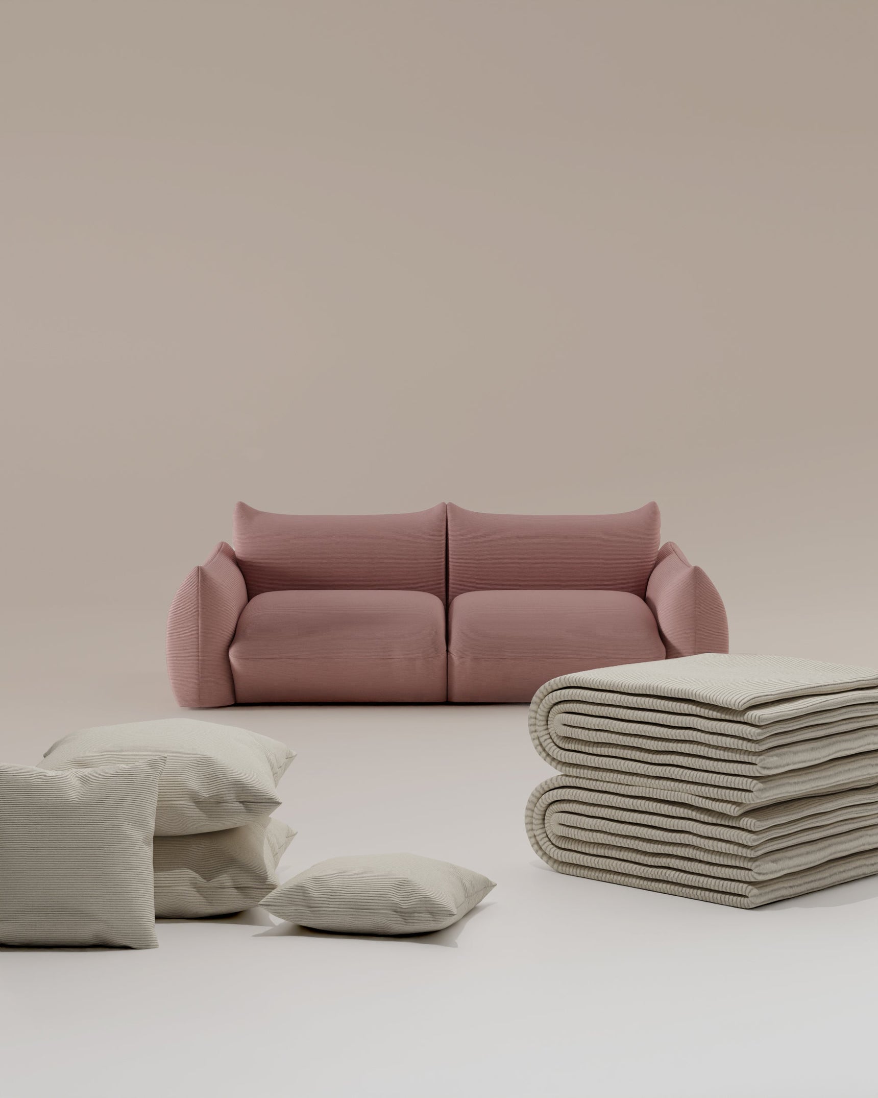3 in 1 Set Modulares Sofa Luma 2 Sitzer