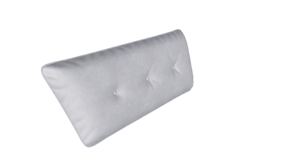 Mike's large pillow on the left