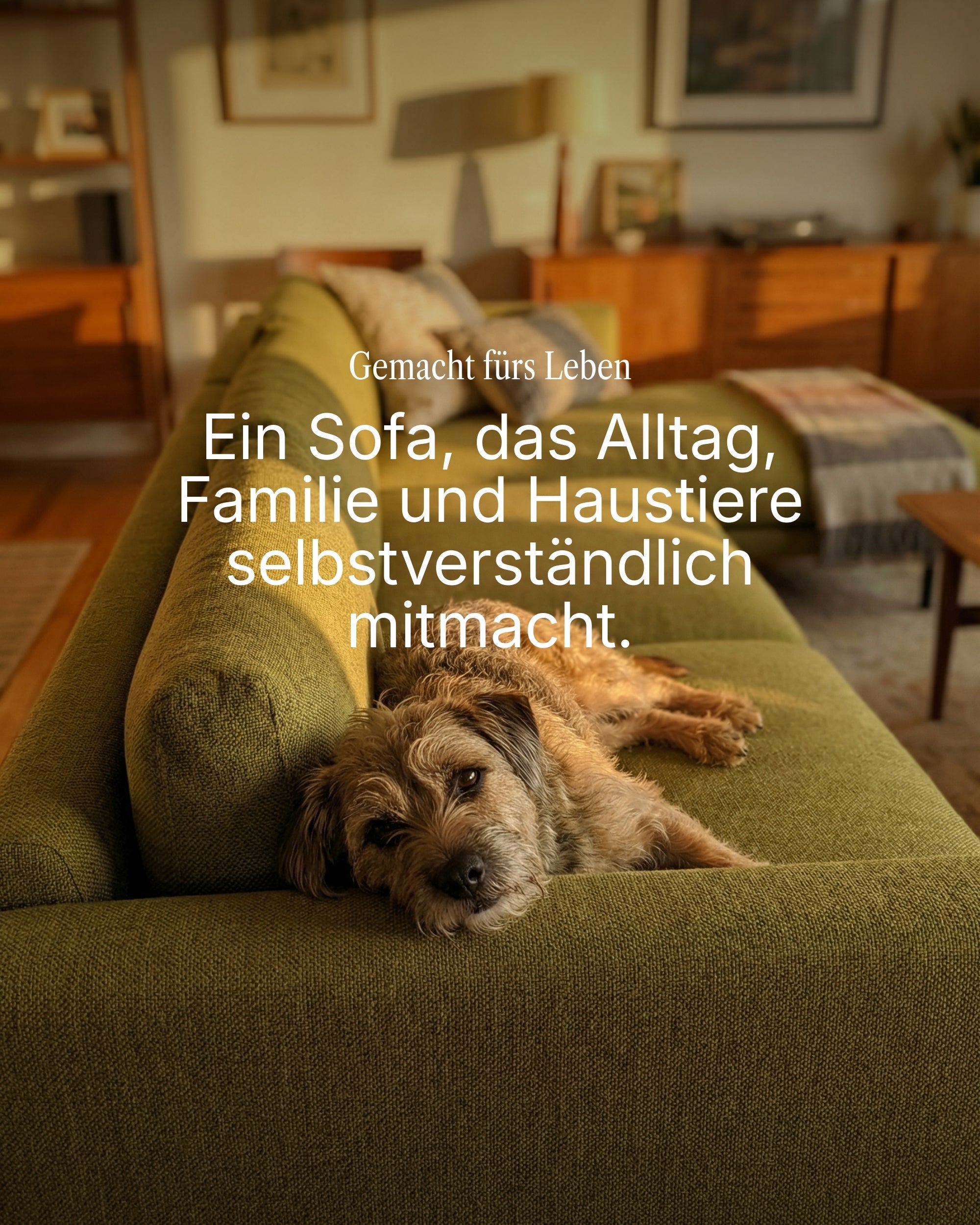 Modular sofa Aera 3-seater with ottoman and sleeping function