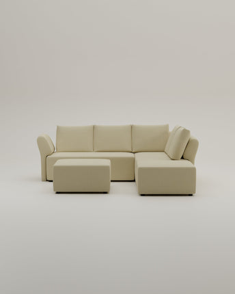 Modulares Ecksofa Amy mit Schlaffunktion
