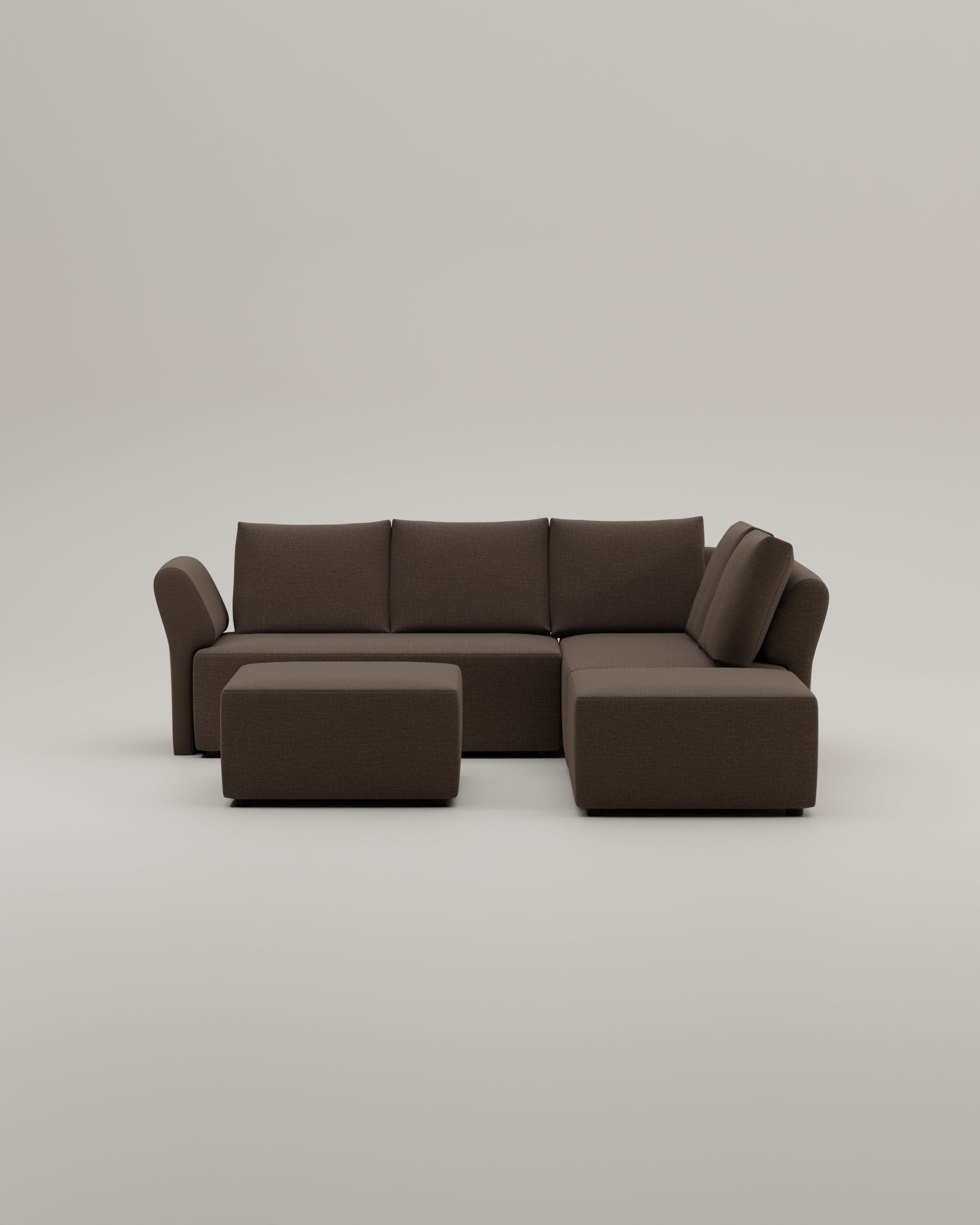 Fabric cover - Amy modular corner sofa with sleeping function