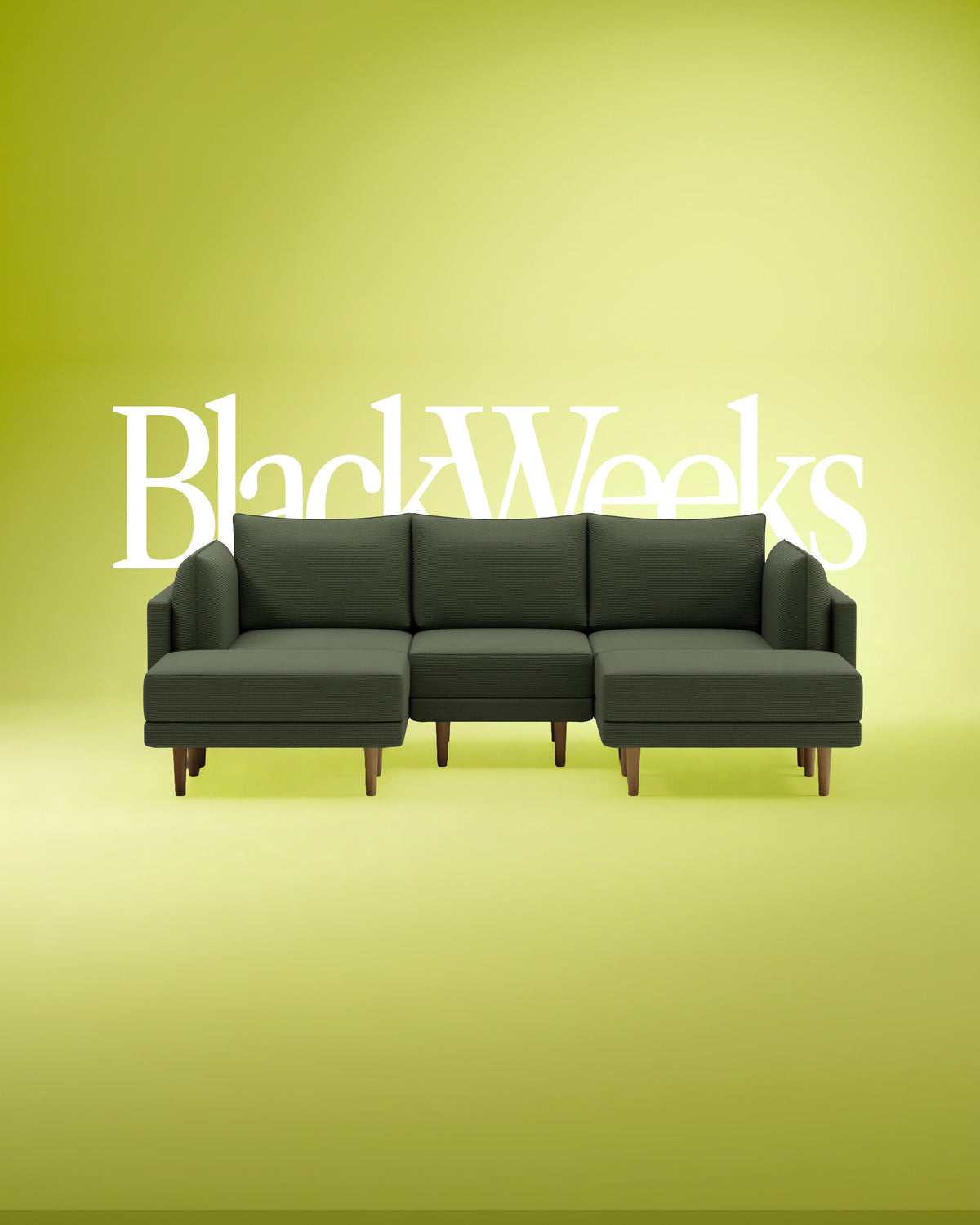 Modulares Sofa Donna U-Form mit Schlaffunktion