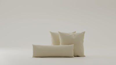 Creme-Veluno / 2x50x50cm / 1x24x75cm