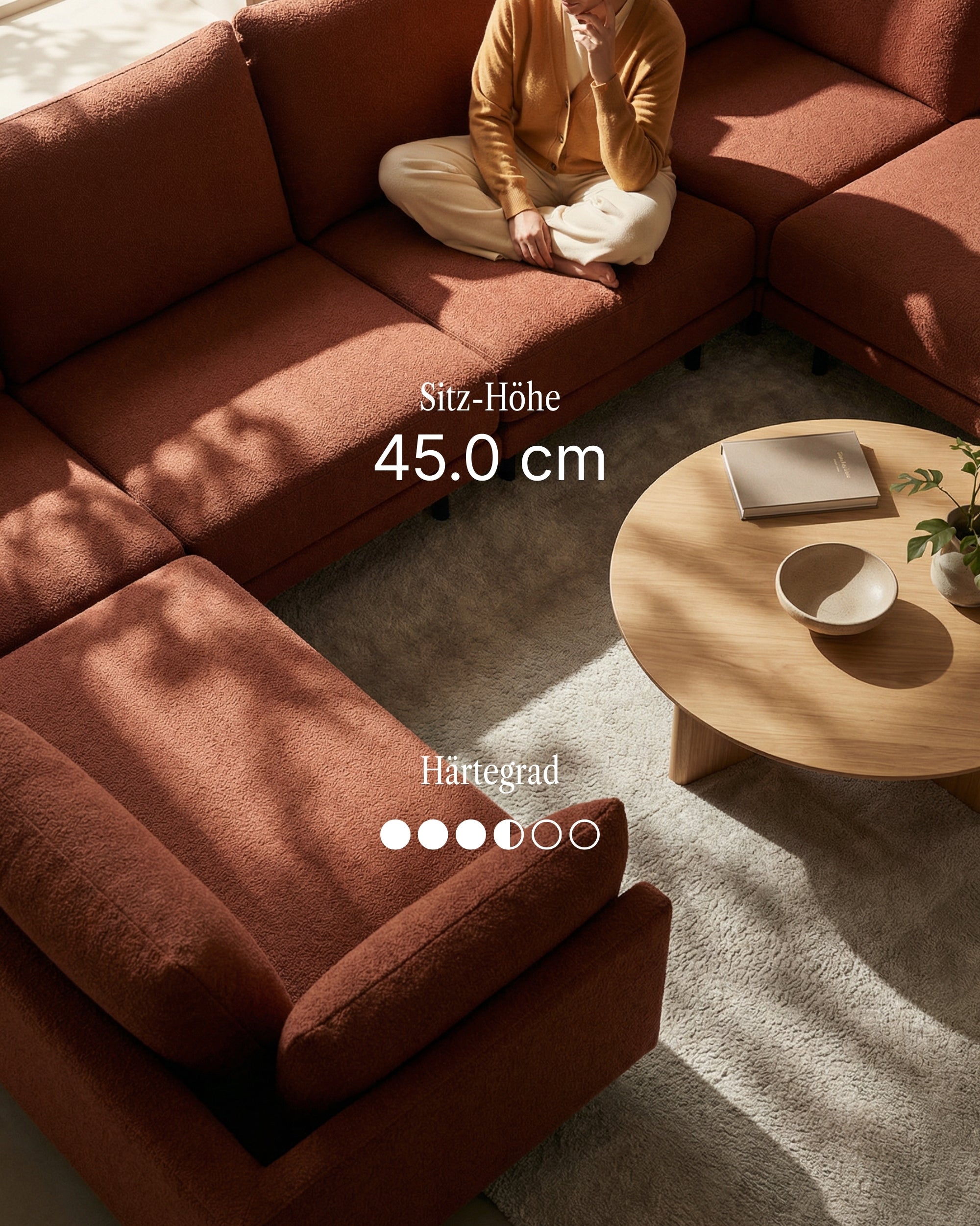 Modular sofa Donna U-shape with sleeping function