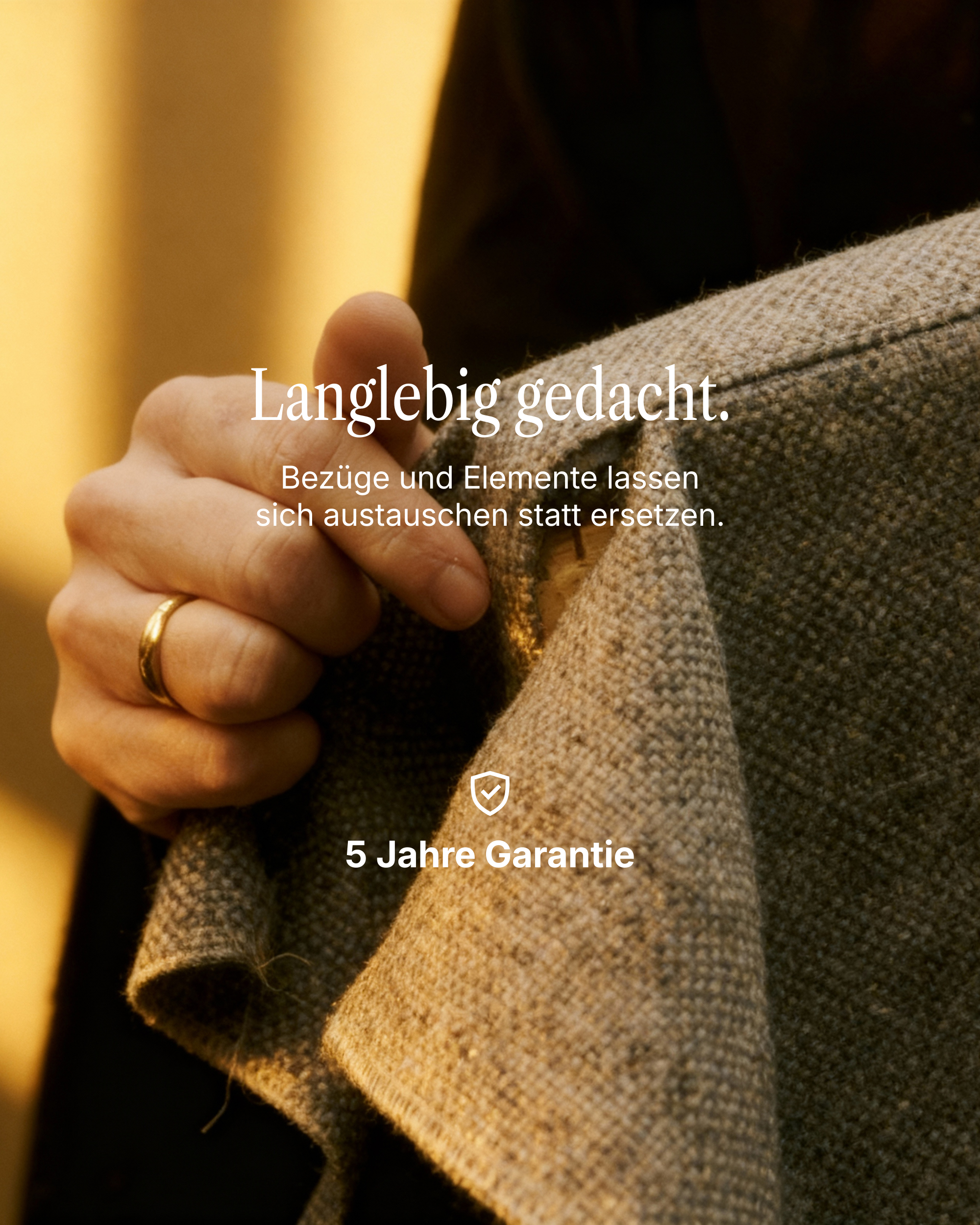 Modulares Sofa Terra U-Form / Wohnlandschaft mit Schlaffunktion