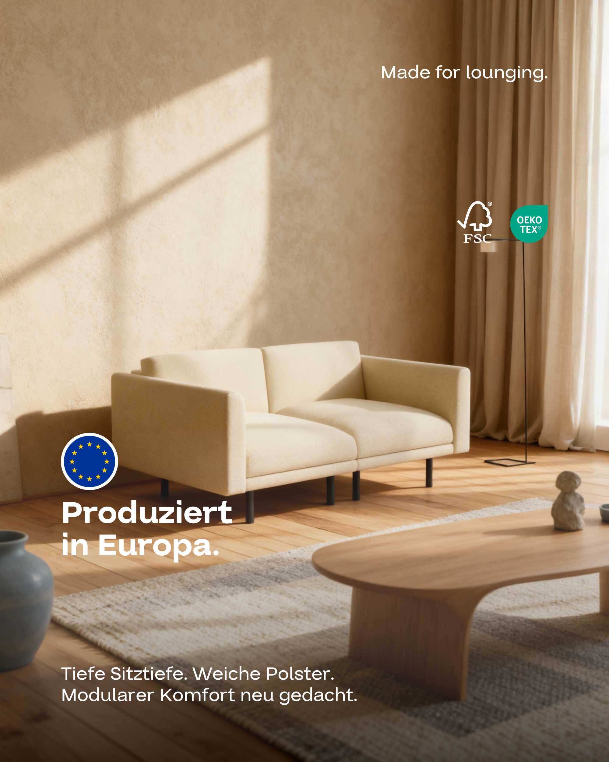 Stoffbezug - Modulares Sofa Aera 2-Sitzer