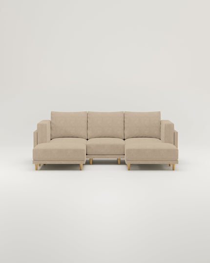 Modulares Sofa Donna U-Form mit Schlaffunktion