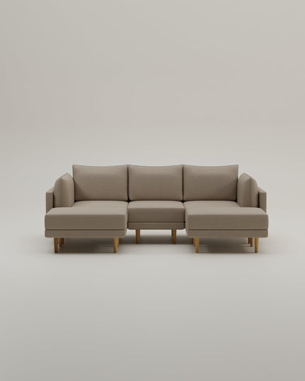 Modulares Sofa Donna U-Form mit Schlaffunktion