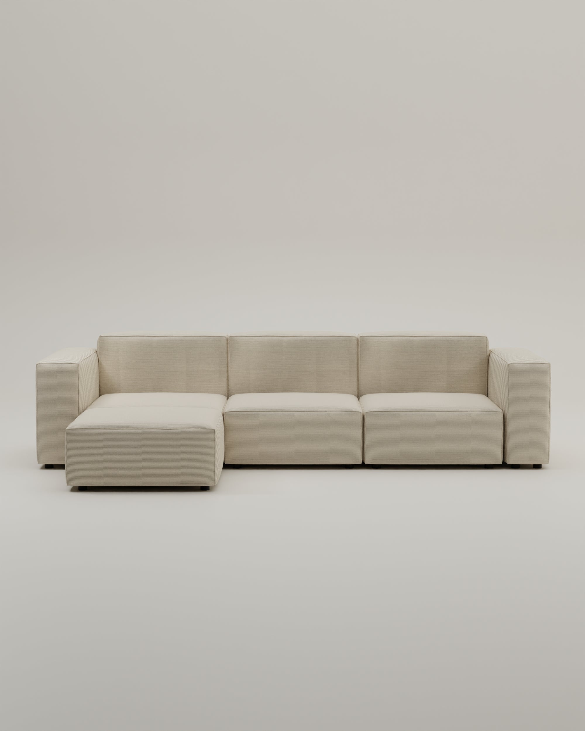Modulares Sofa Harvey 4-Sitzer L mit Schlaffunktion