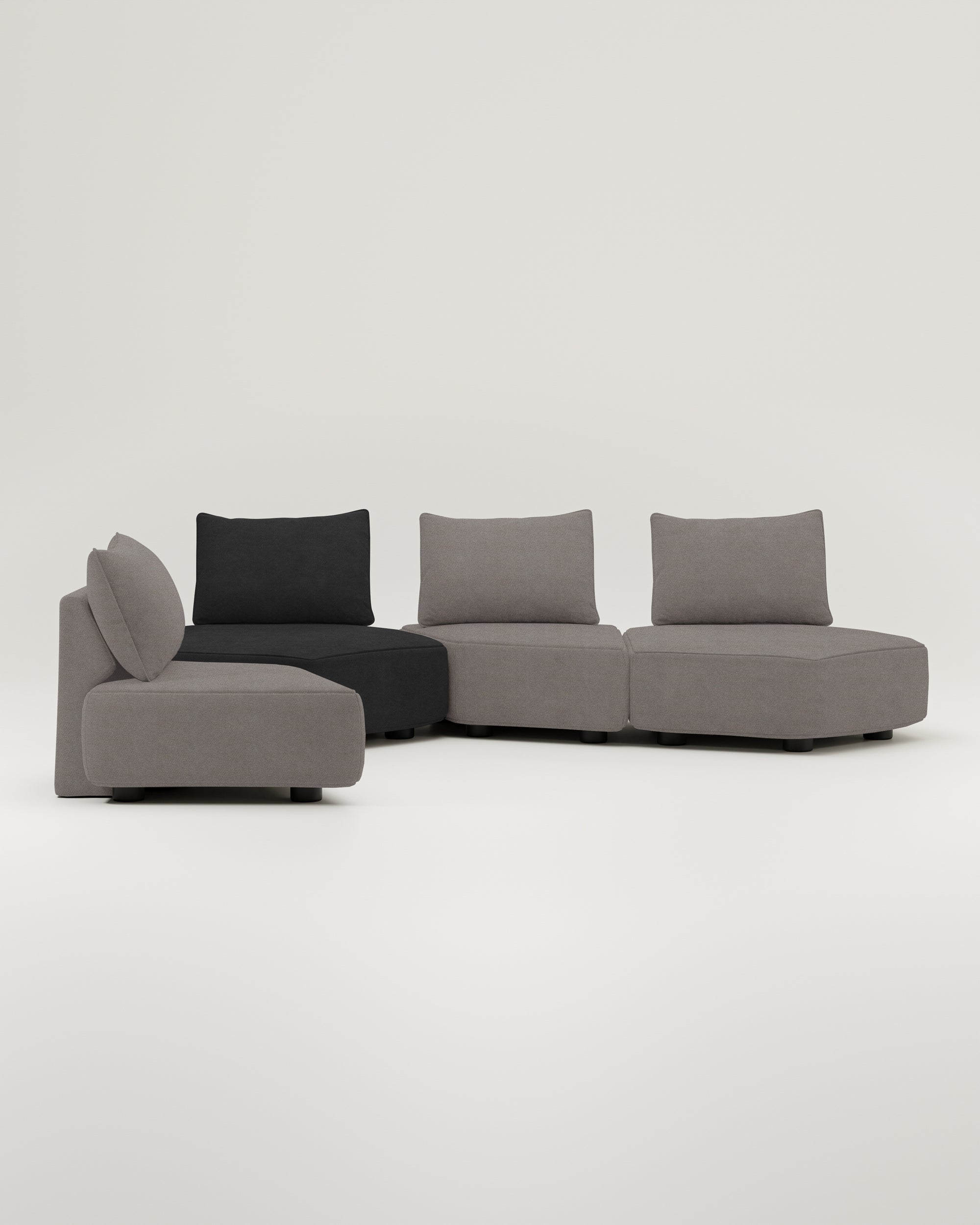 Modulares Sofa Katrina mit Schlaffunktion - Individuell