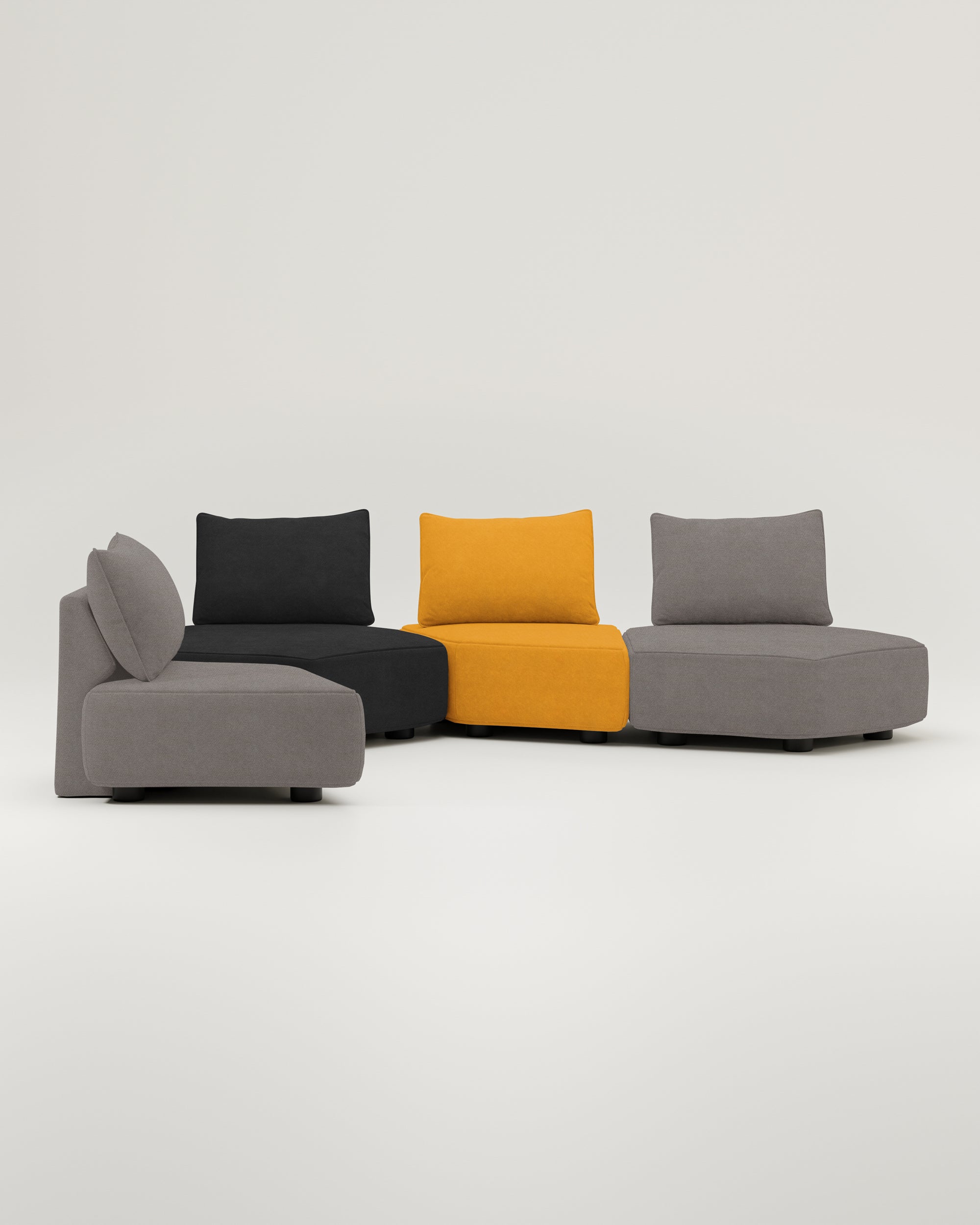 Modulares Sofa Katrina mit Schlaffunktion - Individuell