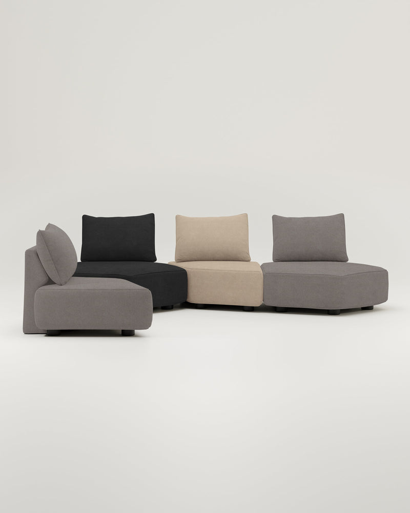Modulares Sofa Katrina mit Schlaffunktion