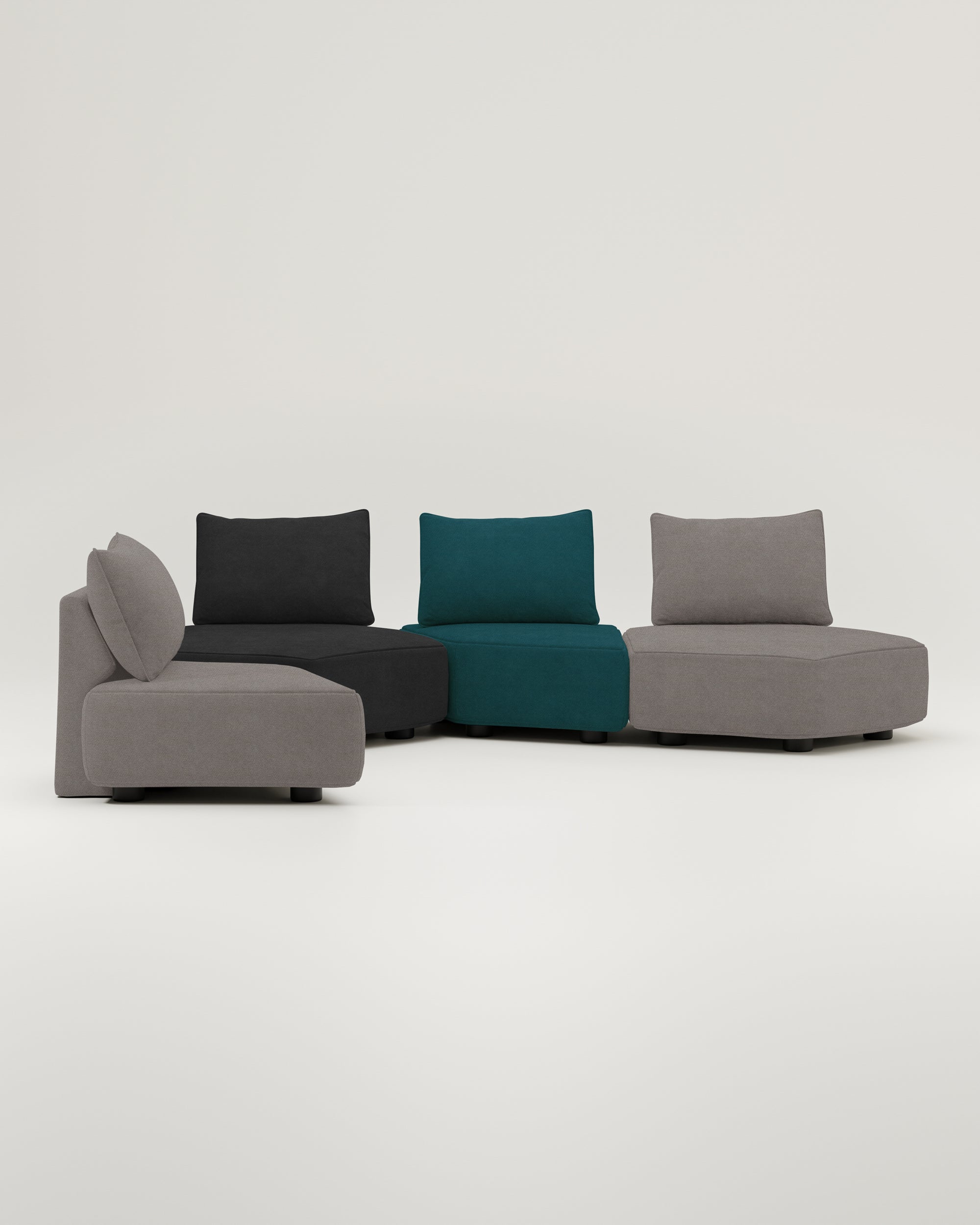 Modulares Sofa Katrina mit Schlaffunktion - Individuell