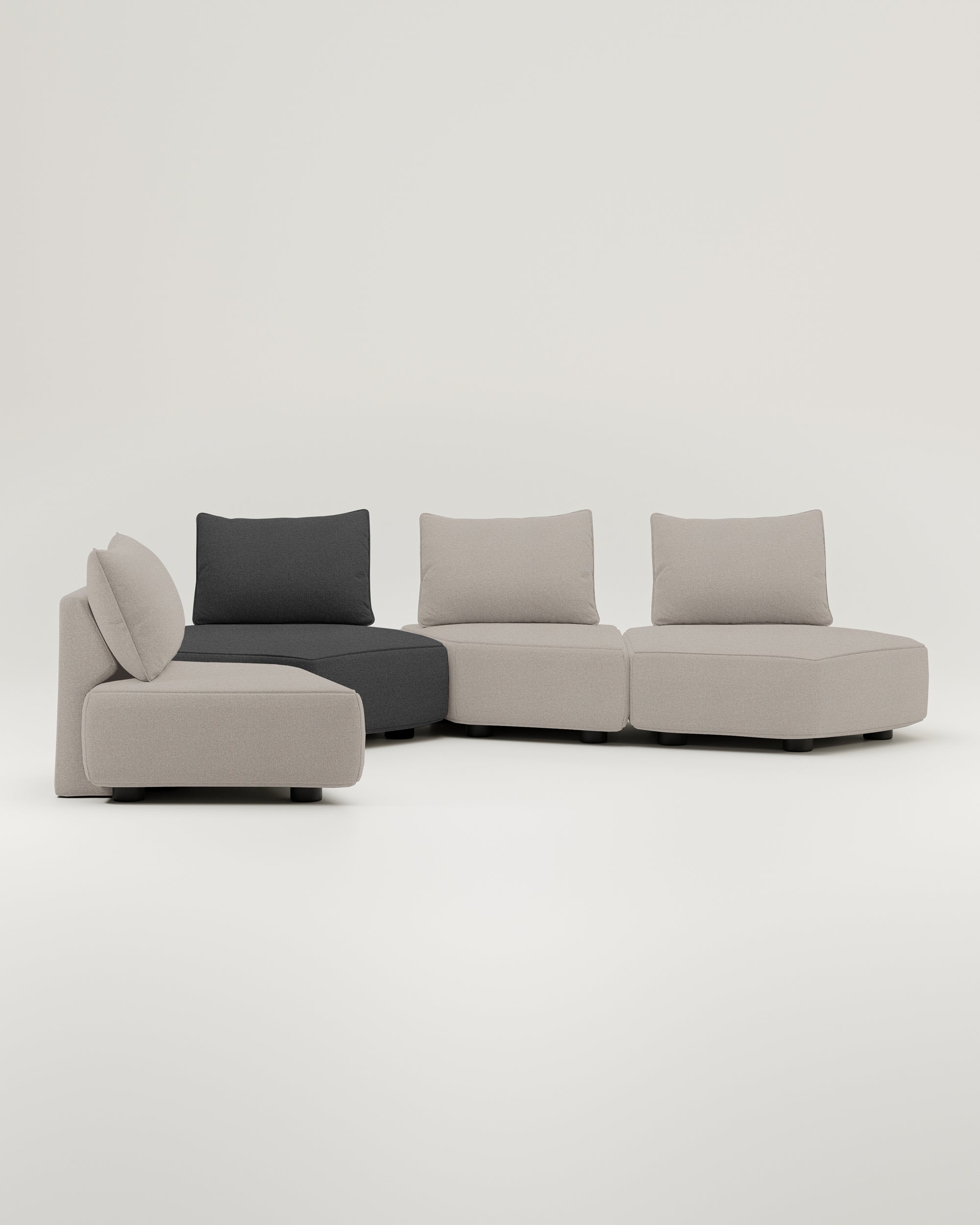 Modulares Sofa Katrina mit Schlaffunktion - Individuell