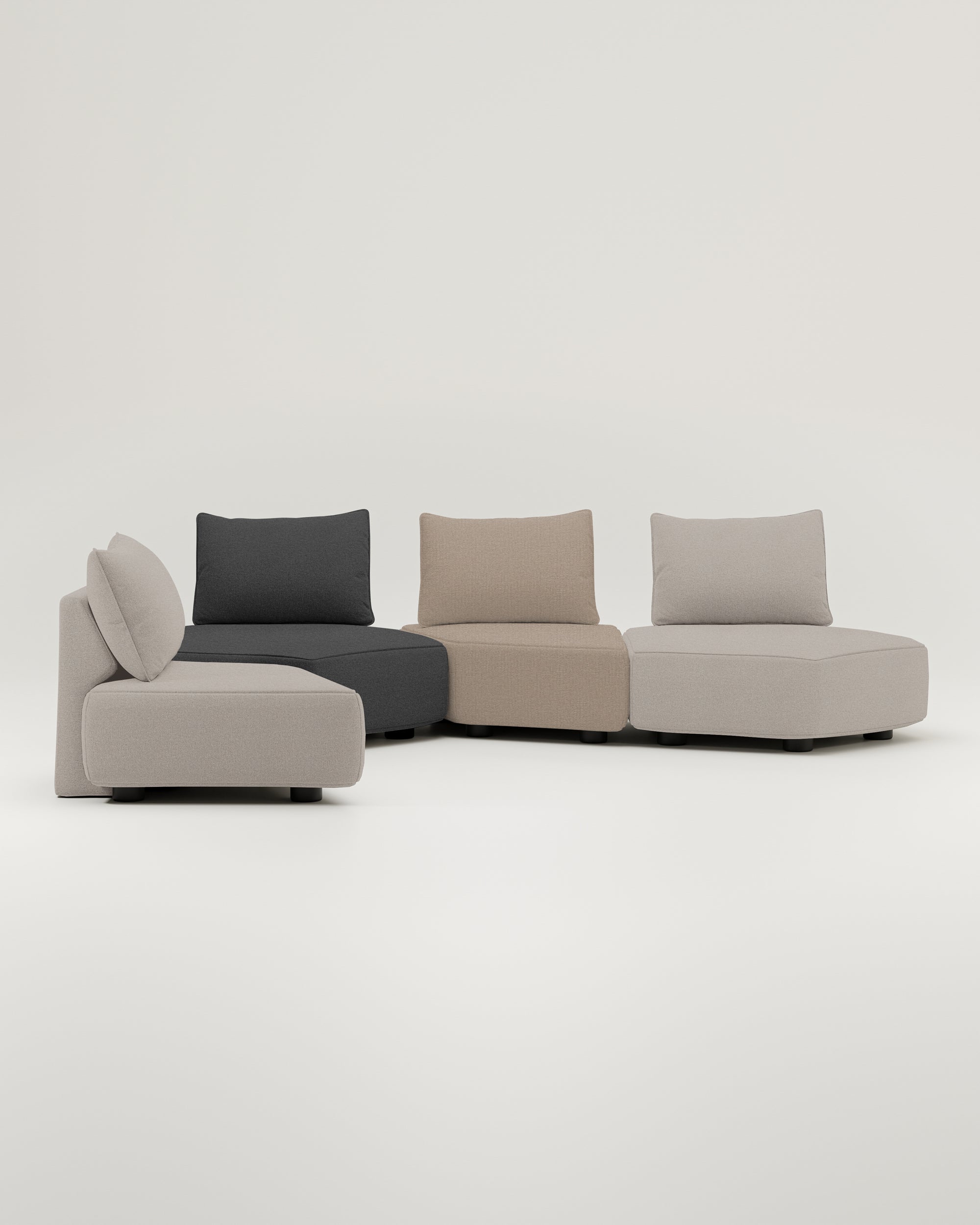 Modulares Sofa Katrina mit Schlaffunktion - Individuell