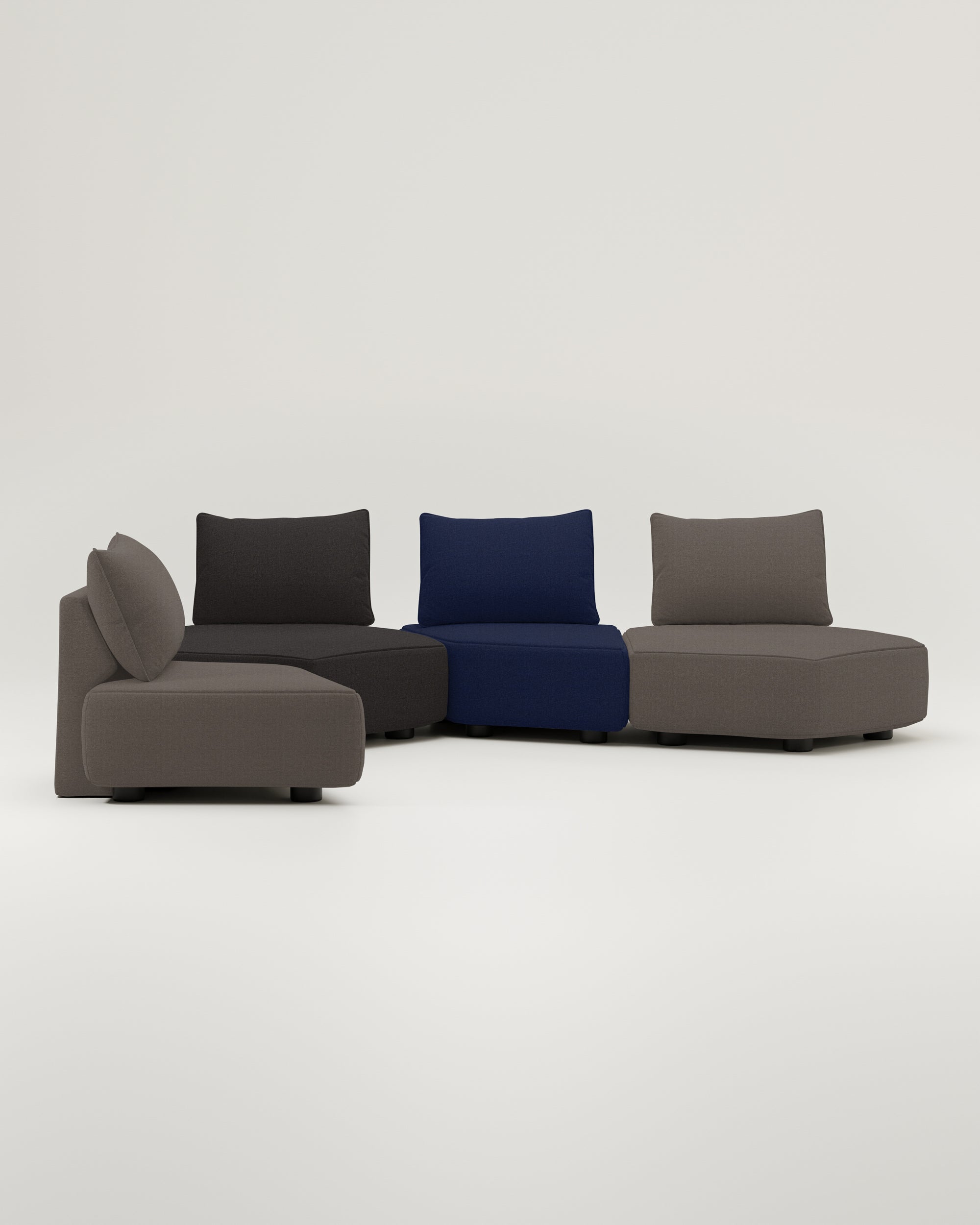 Modulares Sofa Katrina mit Schlaffunktion - Individuell